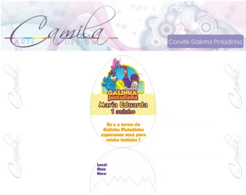 Convite Digital Galinha Pintadinha