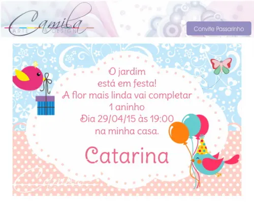 Convite Digital Passarinho