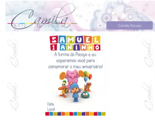 Convite Digital Pocoyo