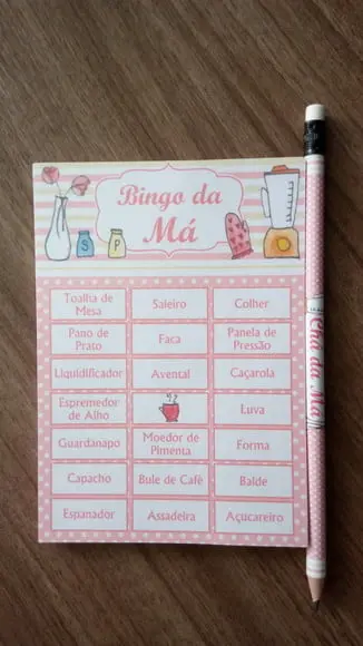 Kit Bingo Chá de Cozinha