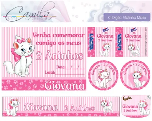 Kit Digital Gatinha Marie