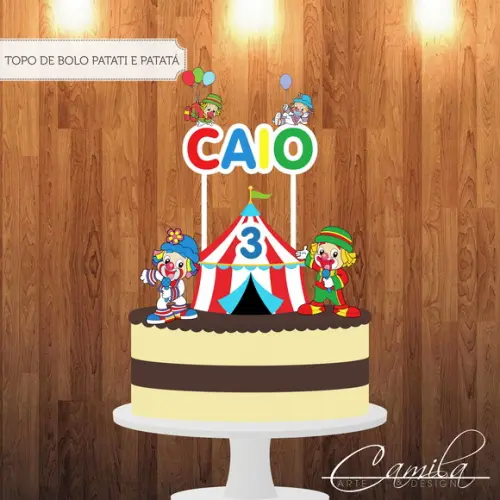 Topo de Bolo Circo