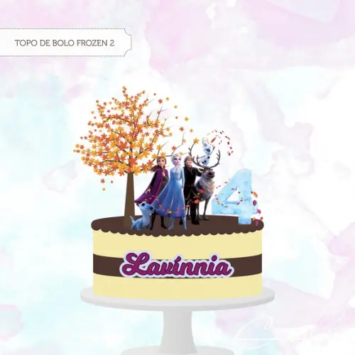 Topo de Bolo Frozen 2