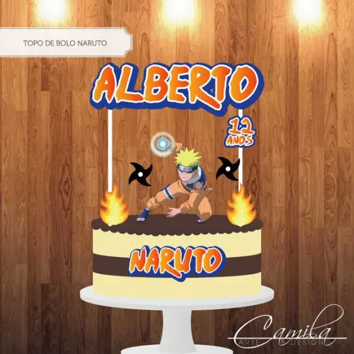 Topo de Bolo Naruto