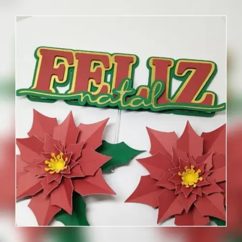 Topo de bolo Natal