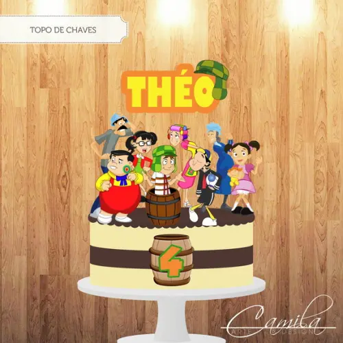 Topo de Bolo Turma do Chaves
