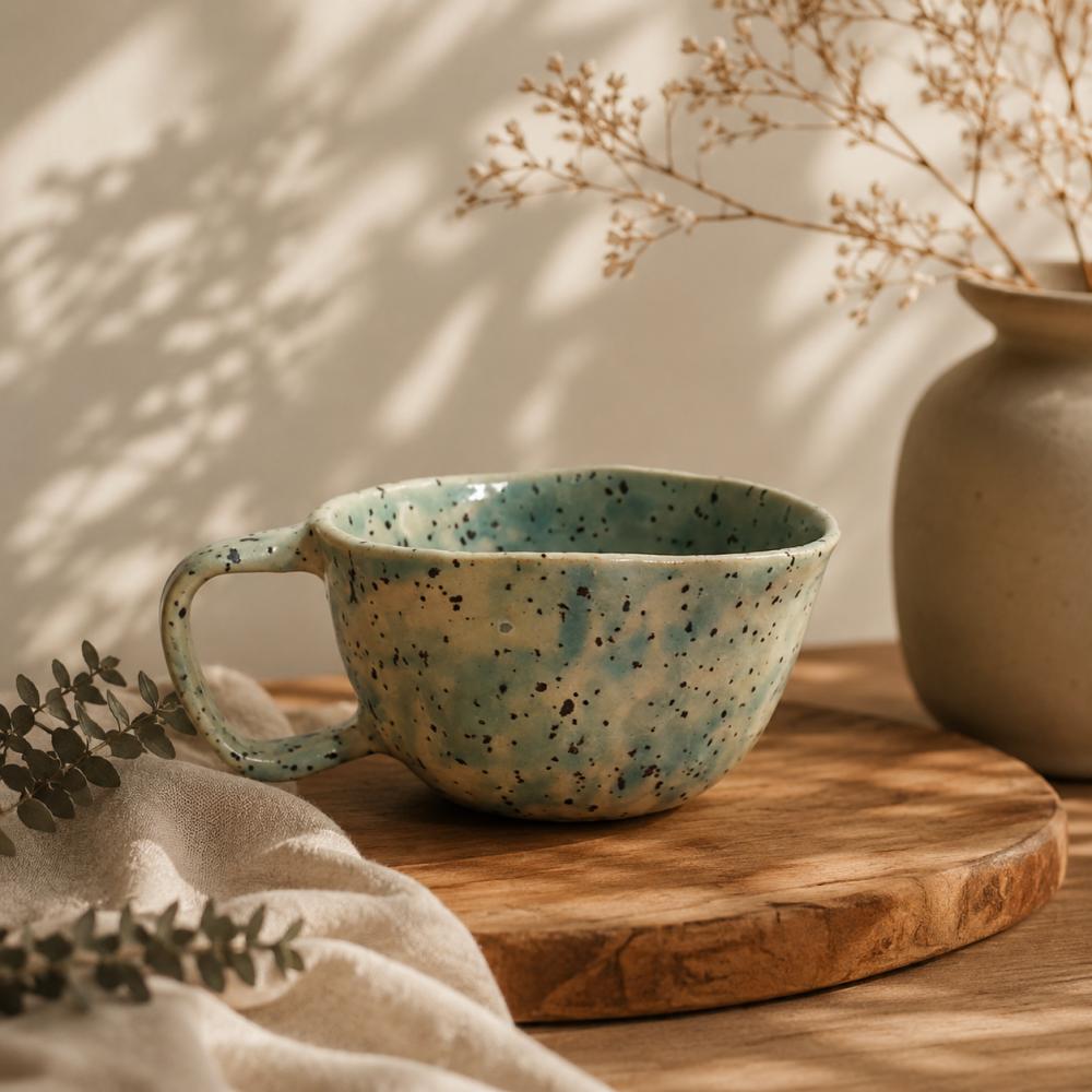 Caneca Atlântica Cerâmica Artesanal 400ml