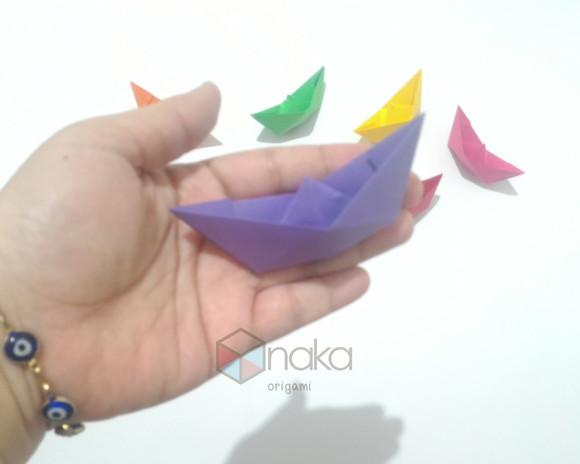 Barquinho de Origami - 10 Unidades