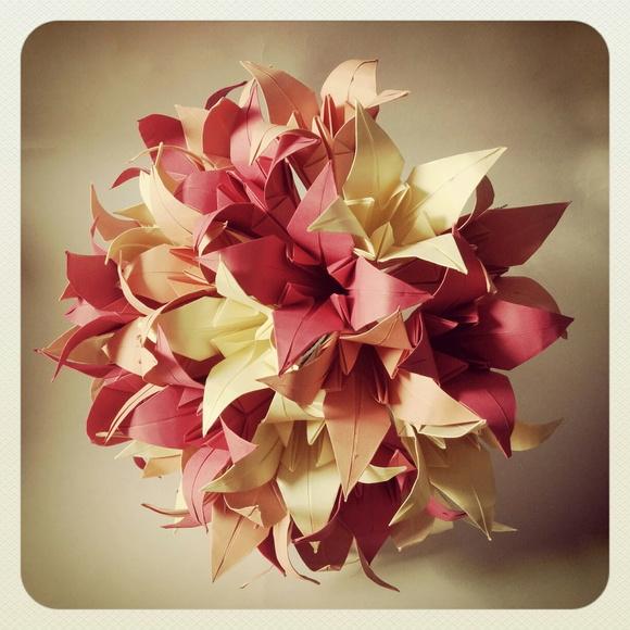 Buquê Lírios de Origami