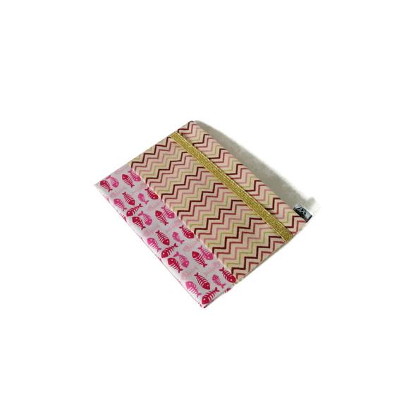Carteira Slim - Chevron Rosa