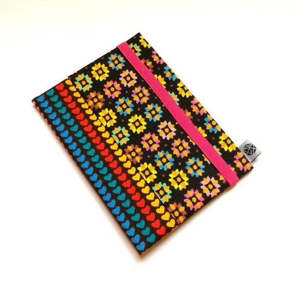 Carteira Slim - Floral e corações