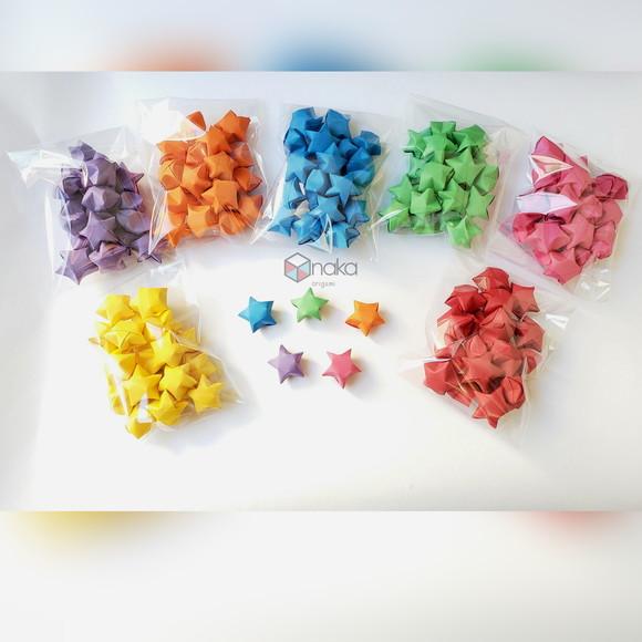 Estrelinhas de Origami - Pacote com 30 Estrelinhas de 2,5cm