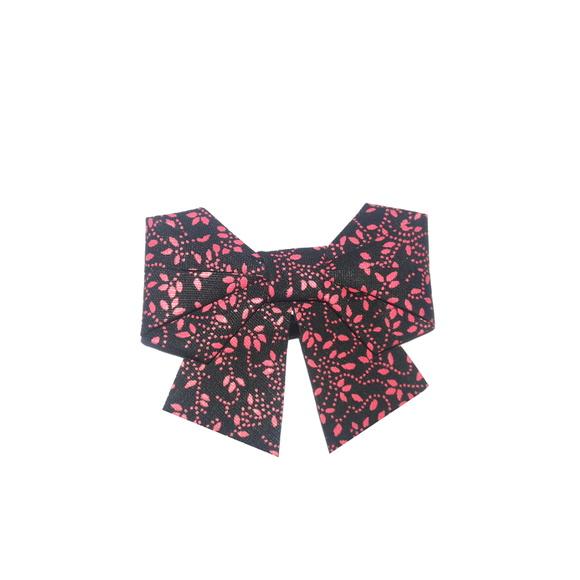 Lacinho TicTac - Floral Vermelho e Preto