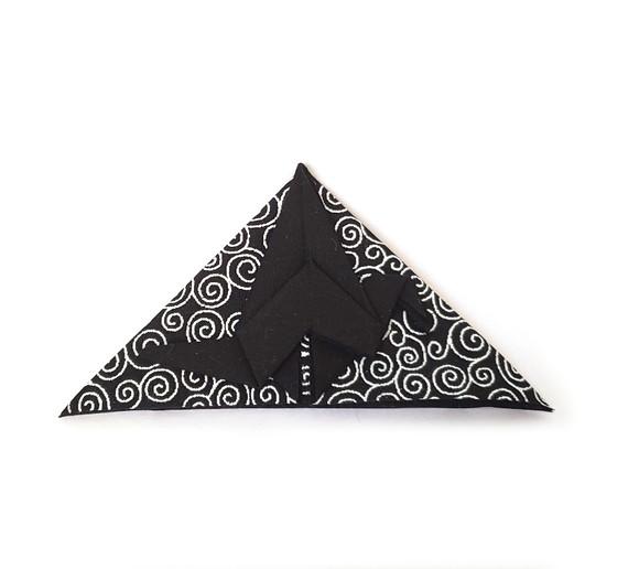 Marcador de Livro Tsuru - Arabesco preto