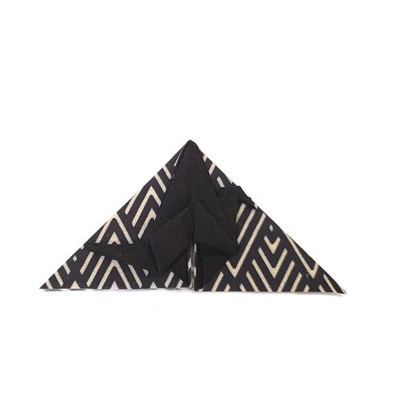 Marcador de Livro Tsuru - Chevron black
