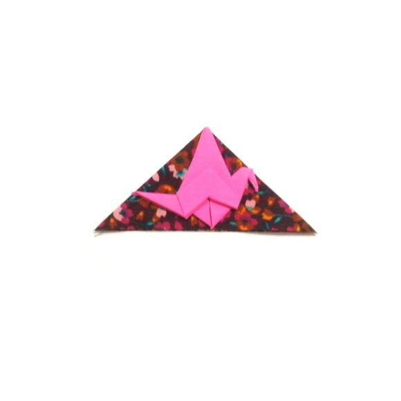 Marcador de Livro Tsuru- Floral Rosa 2
