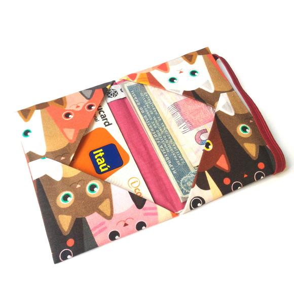 Mini Carteira - Gatos