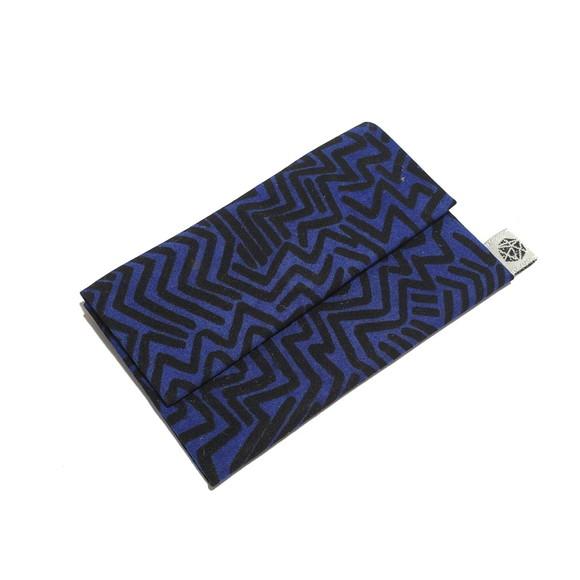 Mini Porta Moedas - Azul Étnico