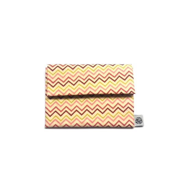 Mini Porta Moedas - Chevron Rosa