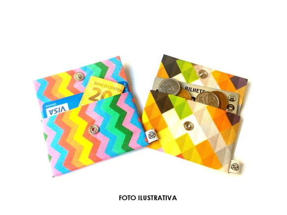 Mini Porta Moedas - Estampa a escolher