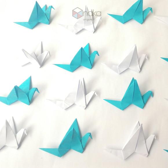Origamis no Fio - 10 Fios com Origamis 7cm