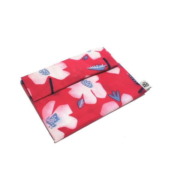 Porta Moedas/ID - Floral vermelho
