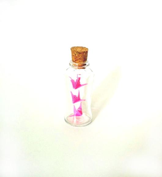 Vidrinho de Tsuru Triplo - Rosa