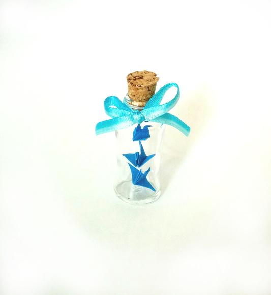 Vidrinho de Tsuru Triplo - Azul