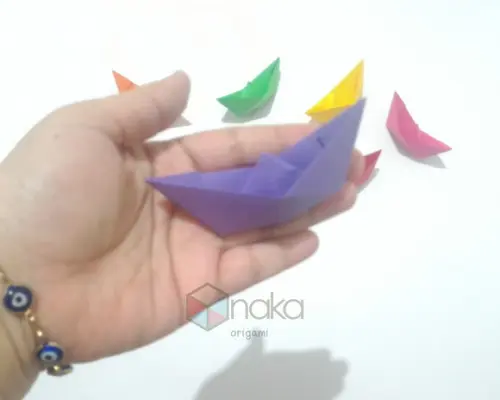 Barquinho de Origami - 10 Unidades