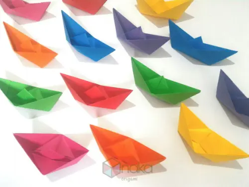 Barquinho de Origami - 10 Unidades