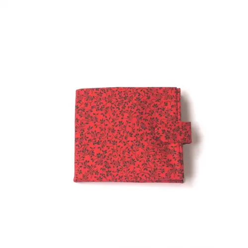 Carteira Floral Vermelha