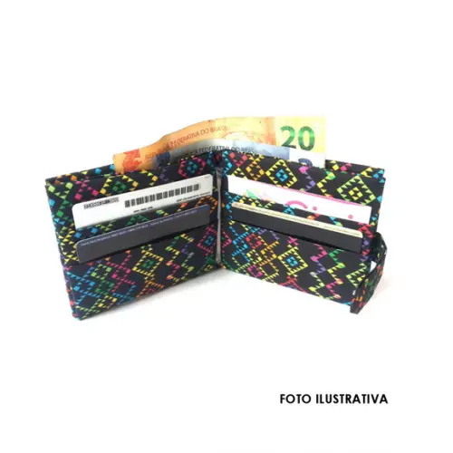 Carteira Floral Vermelha