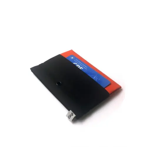 Carteira Slim - Preto e Laranja