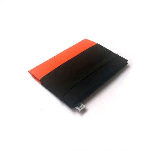 Carteira Slim - Preto e Laranja