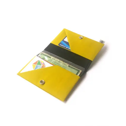 Carteira Slim - Verde Lima e Preto
