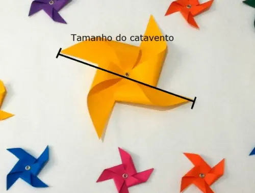 Cataventos Colors - Tamanho 13cm - 10 Unidades