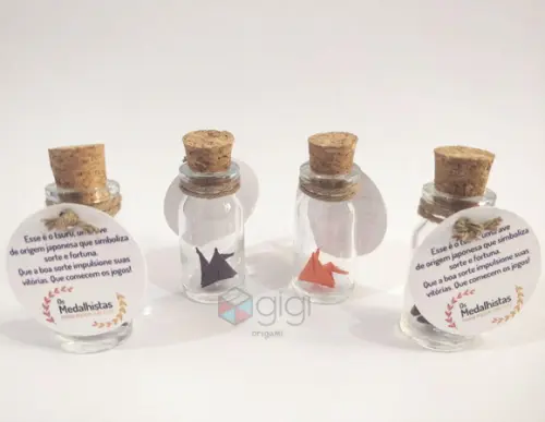 Encomenda Marcelle - 500 Vidrinhos Tsuru Solto com Tag