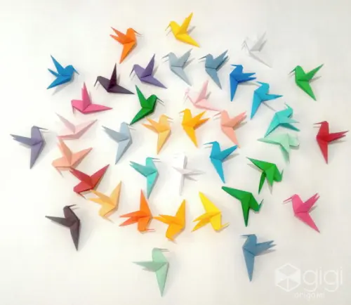 Encomenda Teolinda - 180x beija flores de origami