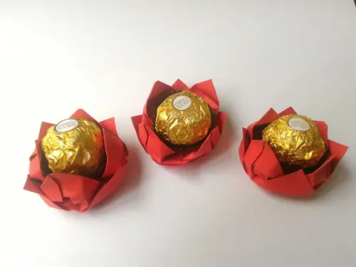 Forminha Origami - Flor de Lótus - 10 Unidades