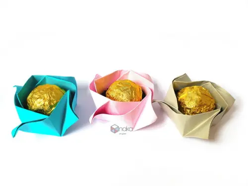 Forminha Origami - Rosa - 10 Unidades