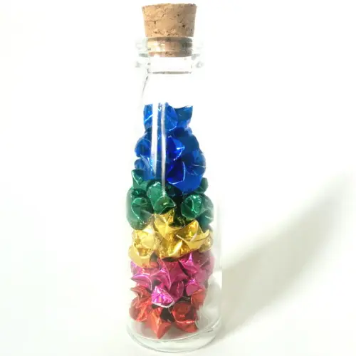 Garrafa Estrelinhas de Origami