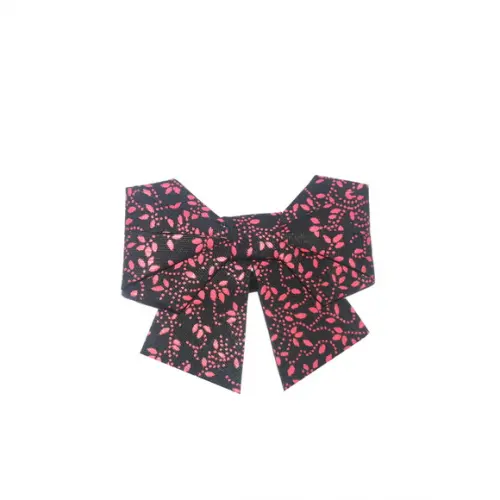 Lacinho TicTac - Floral Vermelho e Preto