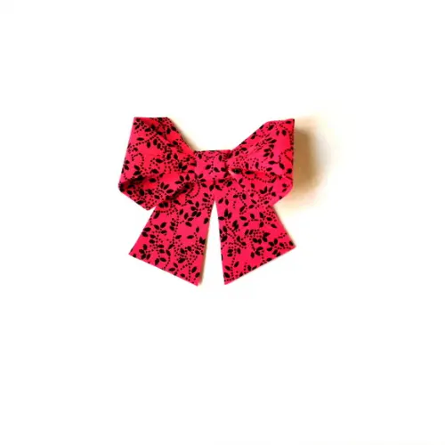 Lacinho TicTac - Rosa floral preto