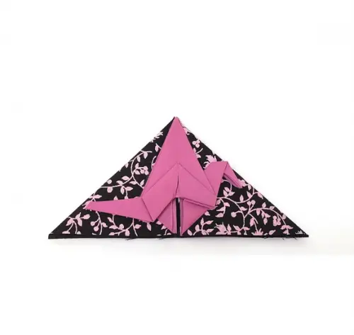 Marcador de Livro Tsuru - Floral rosa