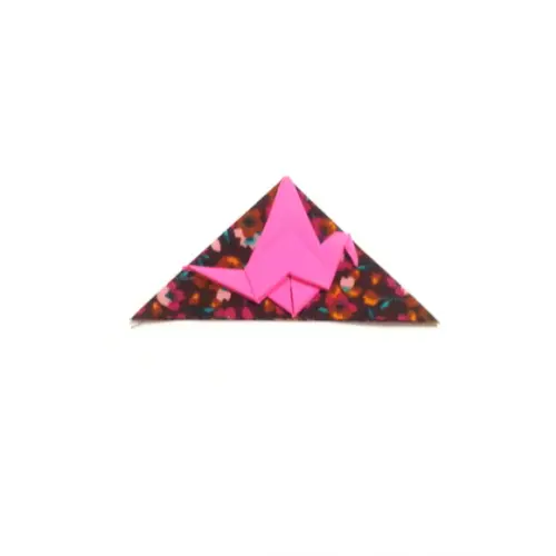 Marcador de Livro Tsuru- Floral Rosa 2