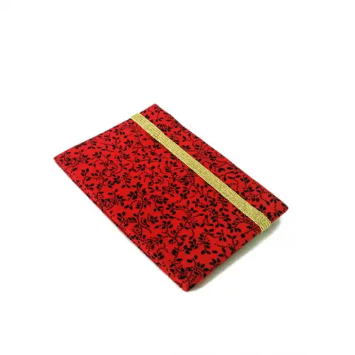 Mini Carteira - Floral Vermelho e Preto