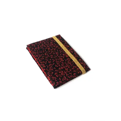 Mini Carteira - Floral Preto e Vermelho