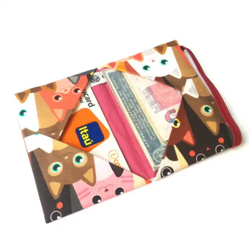 Mini Carteira - Gatos
