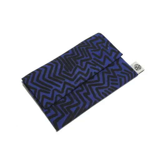 Mini Porta Moedas - Azul Étnico