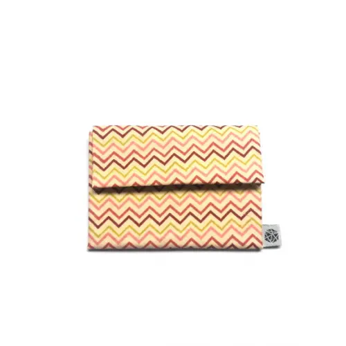 Mini Porta Moedas - Chevron Rosa